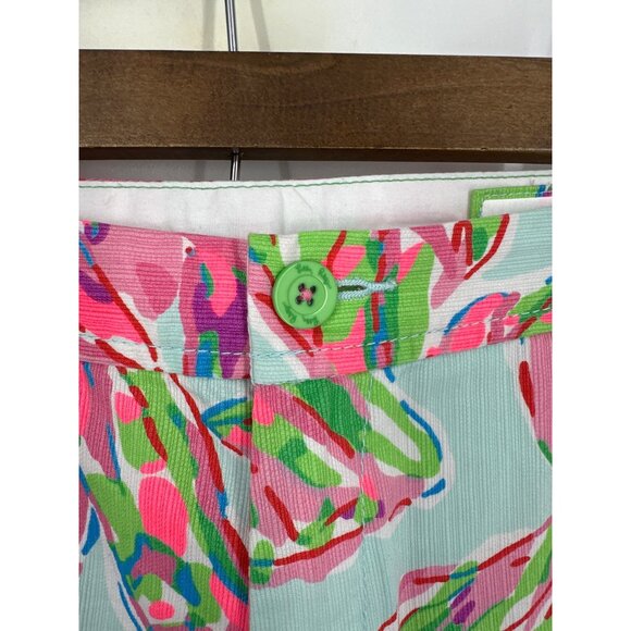 Lilly Pulitzer The Buttercup Short Multicolor Floral Scalloped Hem Size 2 - Picture 3 of 11